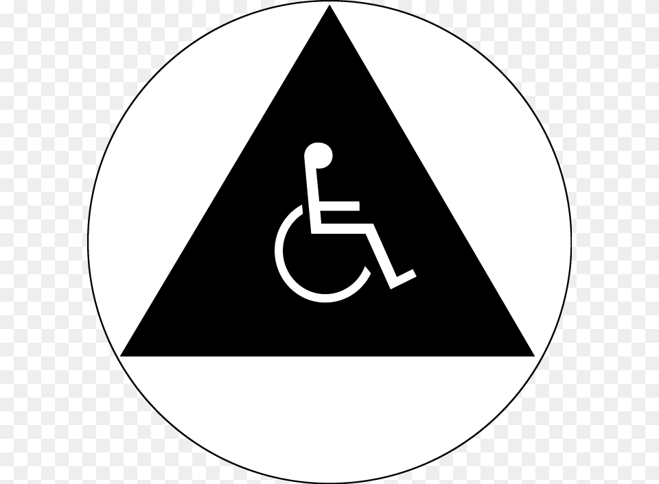 All Gender Accessible Ca Restroom Door Symbol Set Honolulu International Airport, Triangle, Sign, Disk, Stencil Free Png