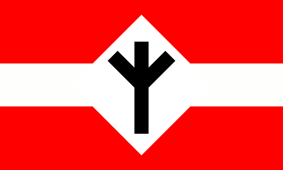 All Germanic Heathens Front Flag Clipart, Sign, Symbol, Road Sign Free Png