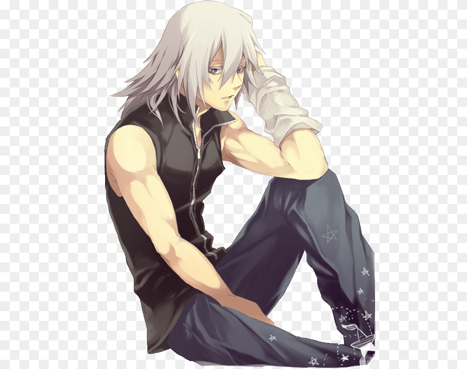 All I Fear Means Nothing Anime Grey Hair Male, Adult, Publication, Person, Woman Png Image