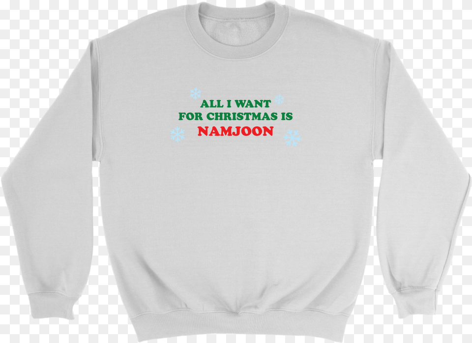 All I Want For Christmas Is Namjoon Unisex Sweatshirt Kansas City Chiefs Super Bowl Shirts, Clothing, Knitwear, Long Sleeve, Sleeve Free Transparent Png
