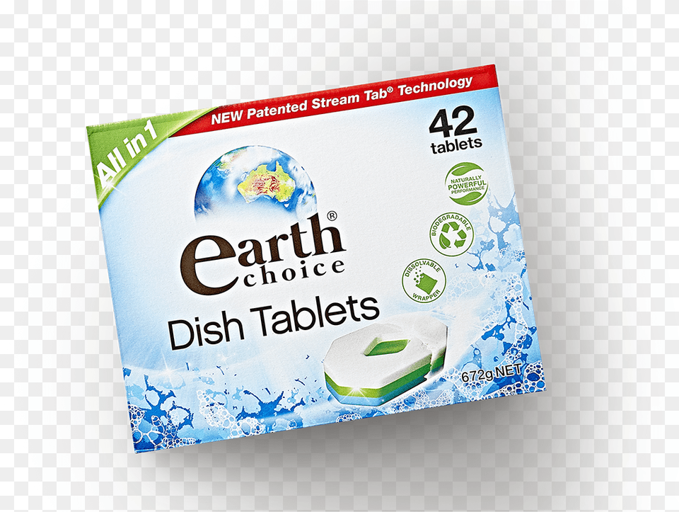 All In 1 Dishwashing Tablets 42 Pack Earth Choice Dishwashing Tablets, Advertisement, Business Card, Paper, Text Png Image
