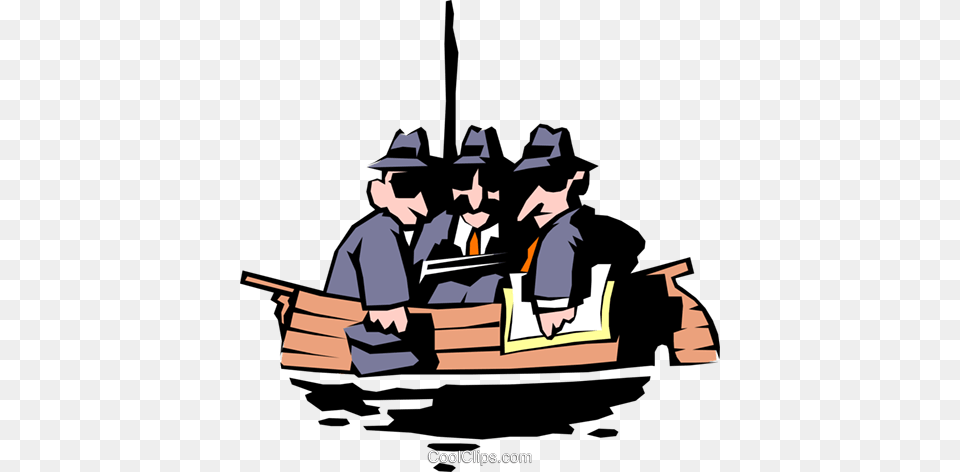 All In The Same Boat Royalty Vector Clip Art Illustration, Person, People, Adult, Man Free Transparent Png