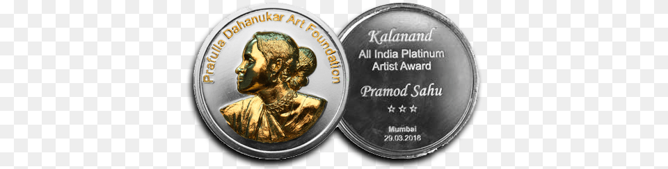 All India Platinum Award Coin, Money, Disk, Adult, Male Free Png Download