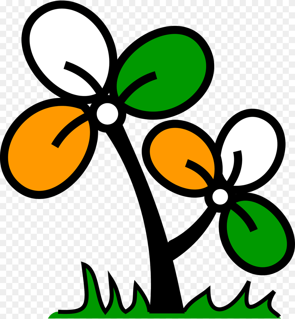 All India Trinamool Congress Logo Clipart, Flower, Plant Free Png
