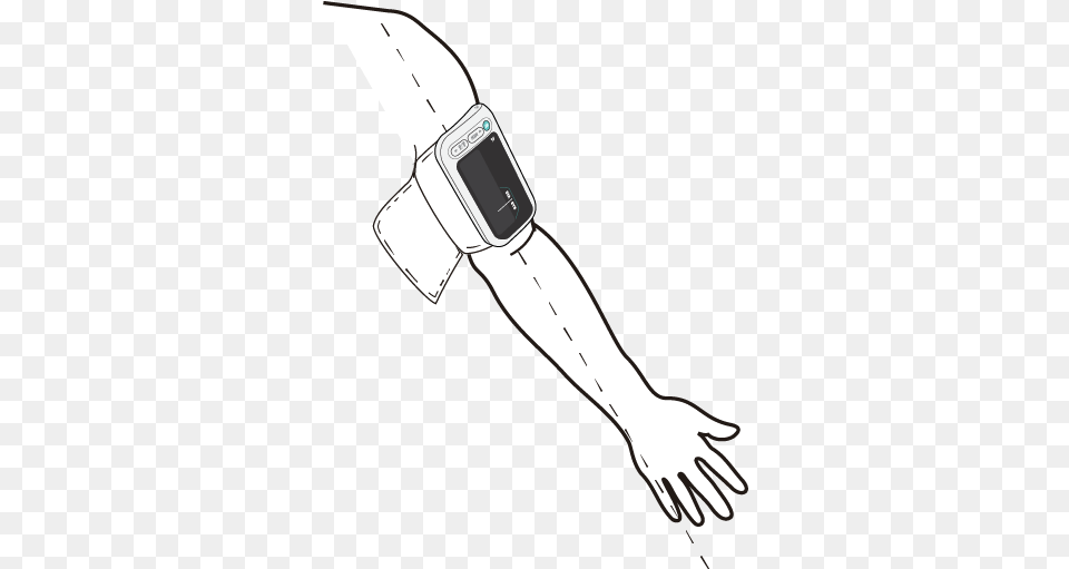 All Inone Bluetooth Blood Pressure Monitor Gsg Greater Sketch, Arm, Body Part, Person, Electronics Png Image