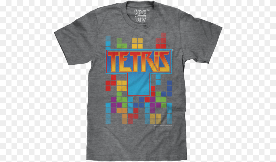 All Items Are Licensed Garments From T Shirts Tank Tetris Tshirt, Clothing, Shirt, T-shirt Free Transparent Png