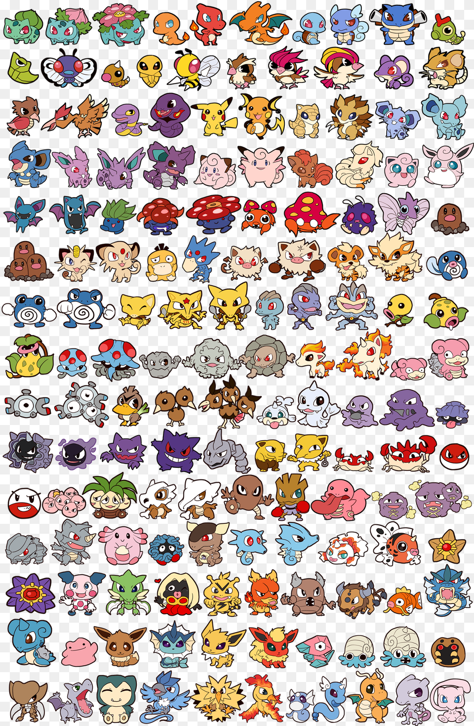 All Johto And Kanto Pokemon, Applique, Home Decor, Pattern, Face Free Png