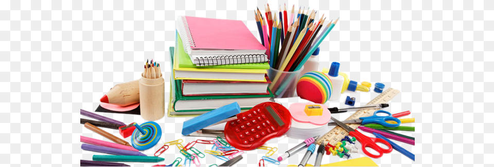 All Kinds Of Commercial Printing And Stationery Supplies For Schools, Scissors, Food, Sweets Png Image