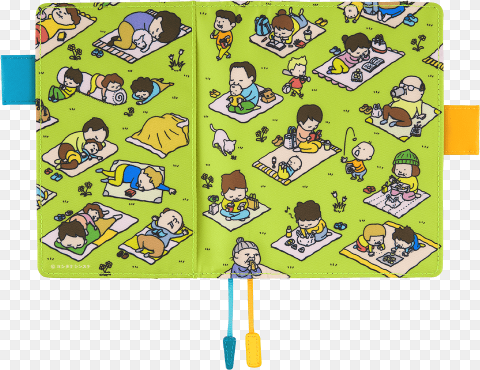 All Kinds Of People Are Laying On Picnic Blankets On Hobonichi Techo, Book, Publication, Comics, Person Png Image