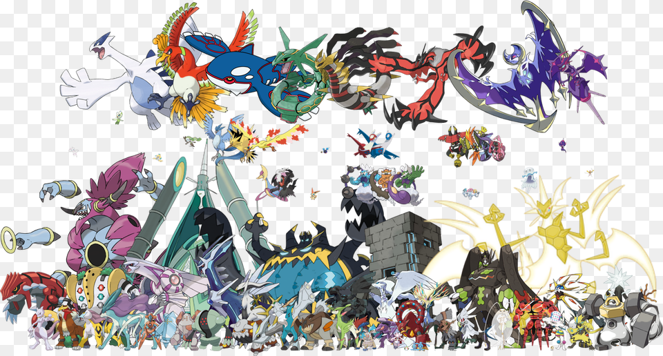 All Legendary Mythical And Ultra Beast Pokemon, Dragon Png