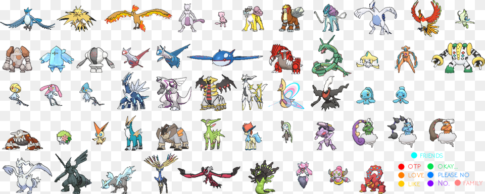 All Legendary Pokemon Pokemon Go, Baby, Person, Art, Animal Free Png