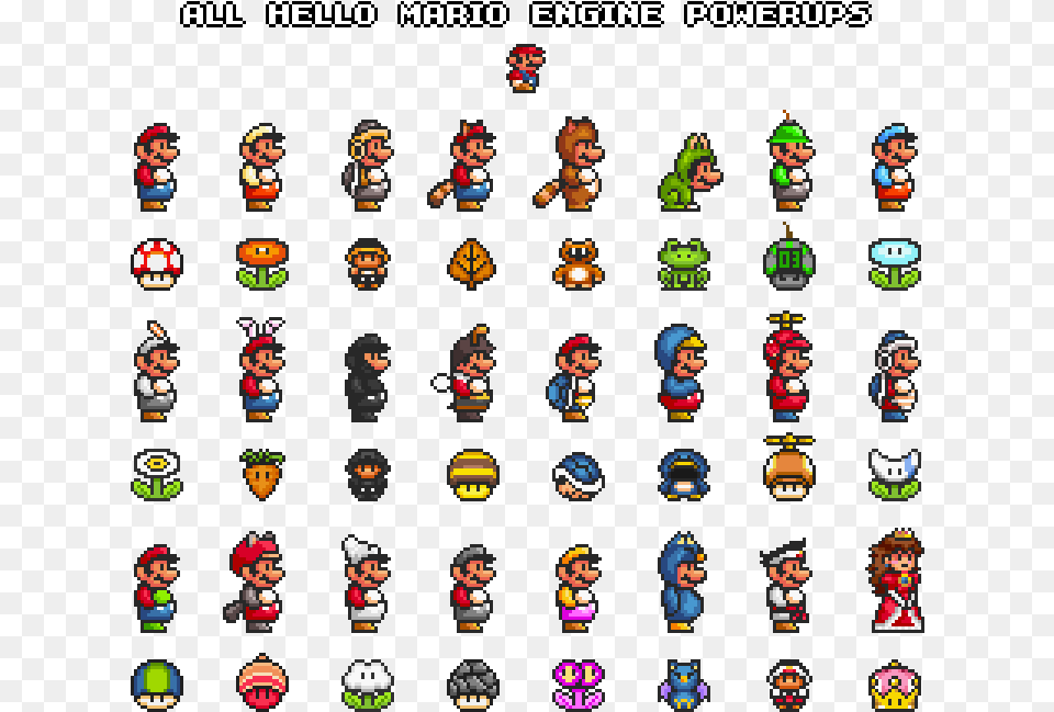 All Mario Power Ups List, Game, Super Mario, Person Free Png Download