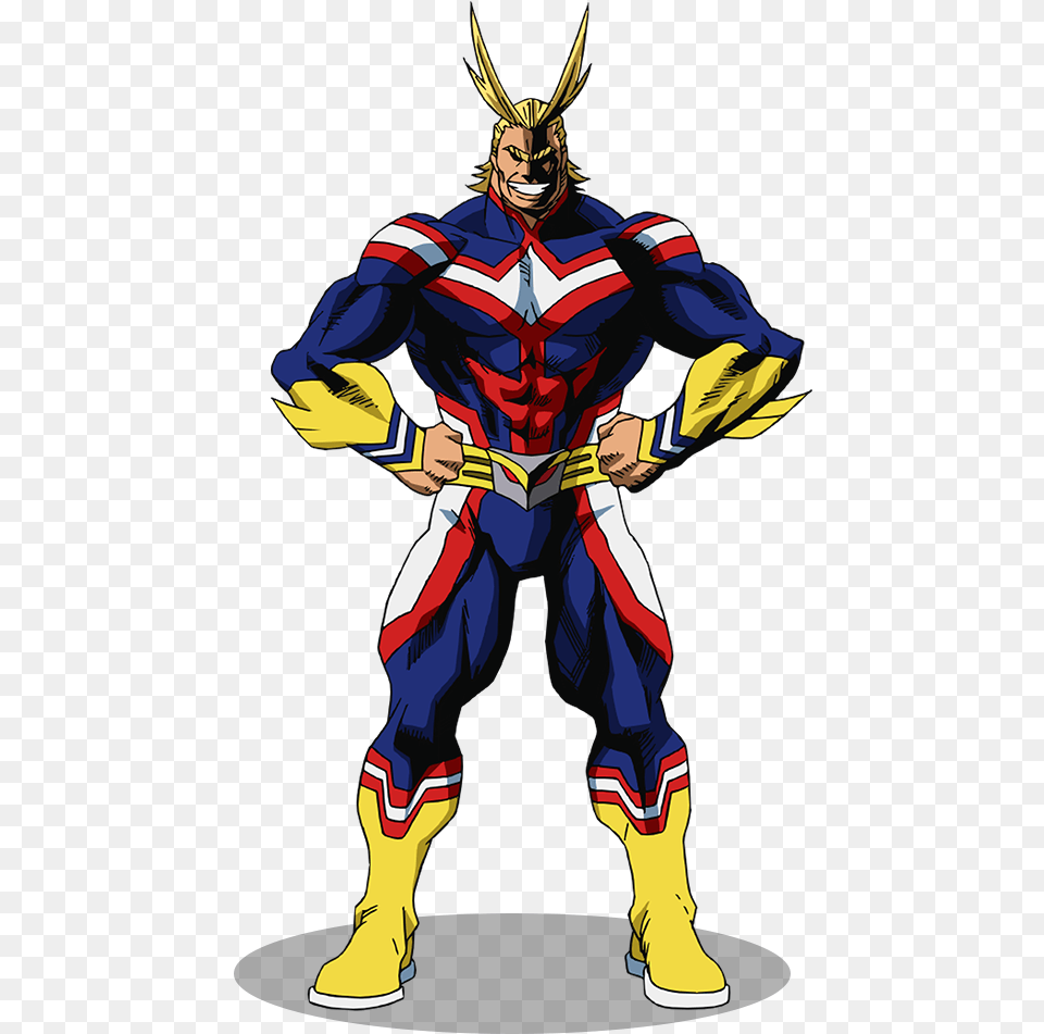 All Might, Book, Comics, Person, Publication Png Image
