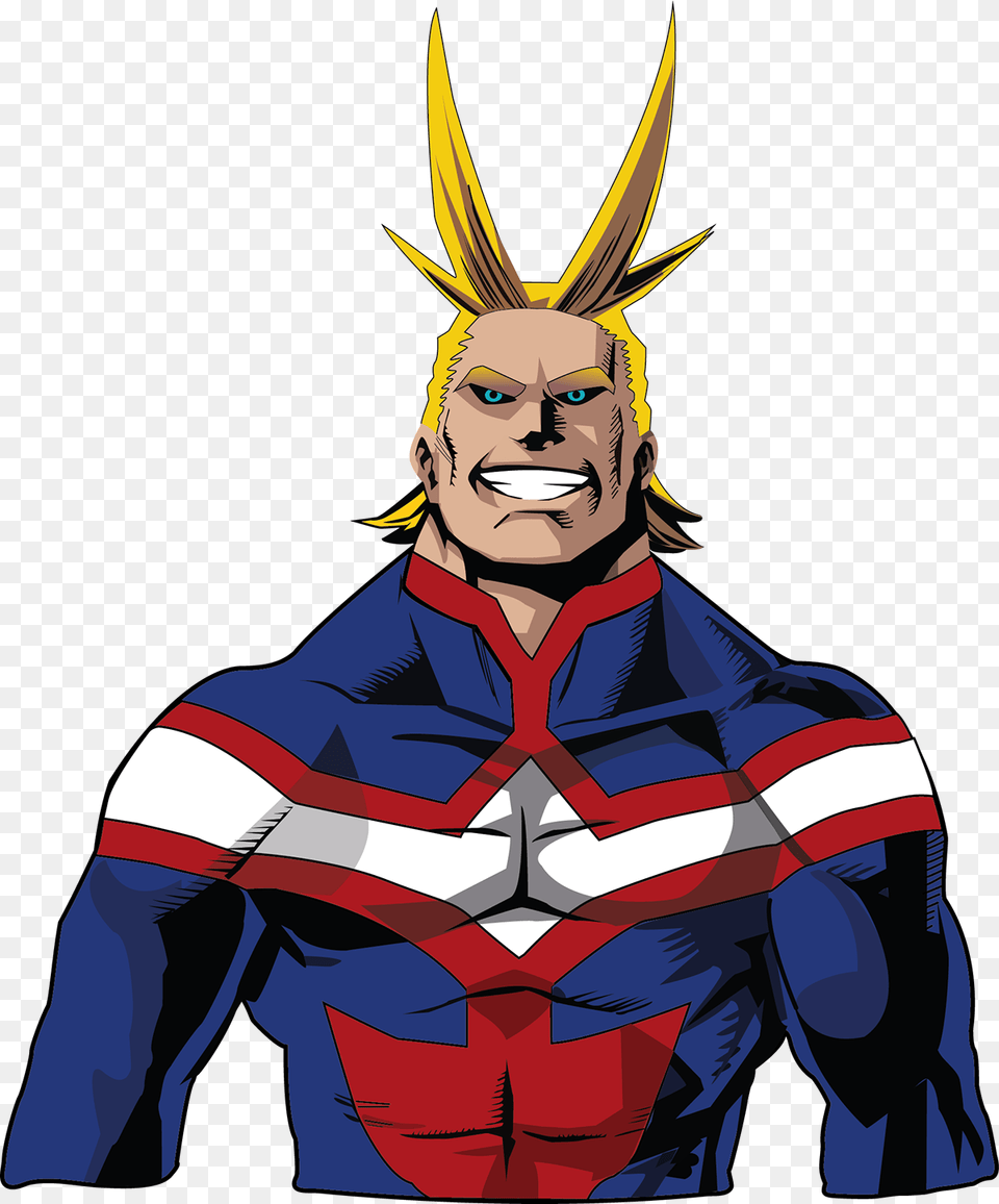 All Might On Behance, Publication, Book, Comics, Person Free Png
