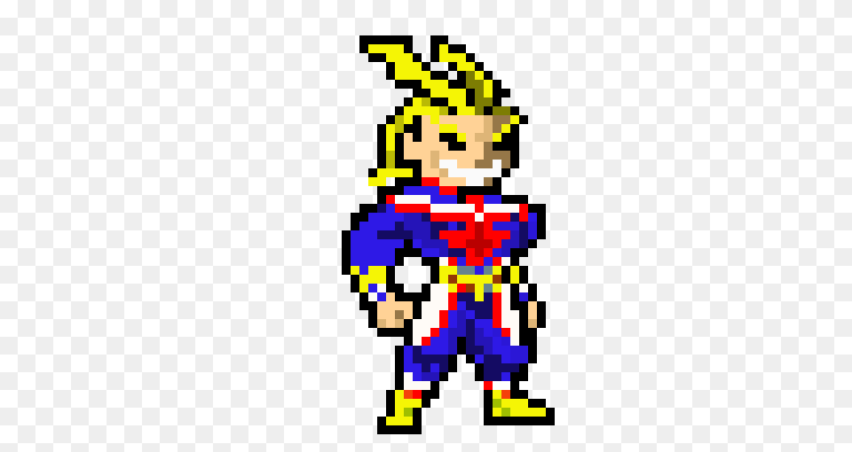 All Might Pixel Art Maker, Person Free Transparent Png