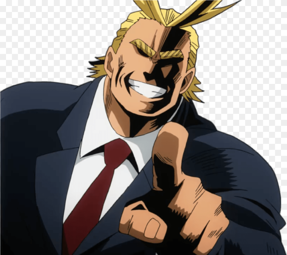 All Might Transparent Bnha All Might Transparent, Adult, Anime, Person, Man Png Image