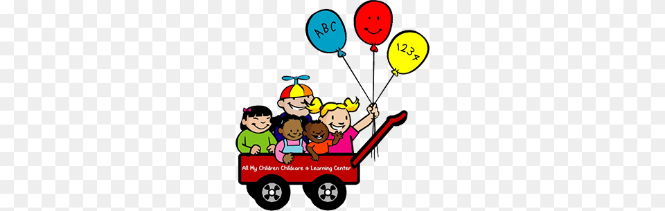 All My Children Learning Center Where Learning And Fun Fit Togther, Balloon, People, Person, Van Free Transparent Png