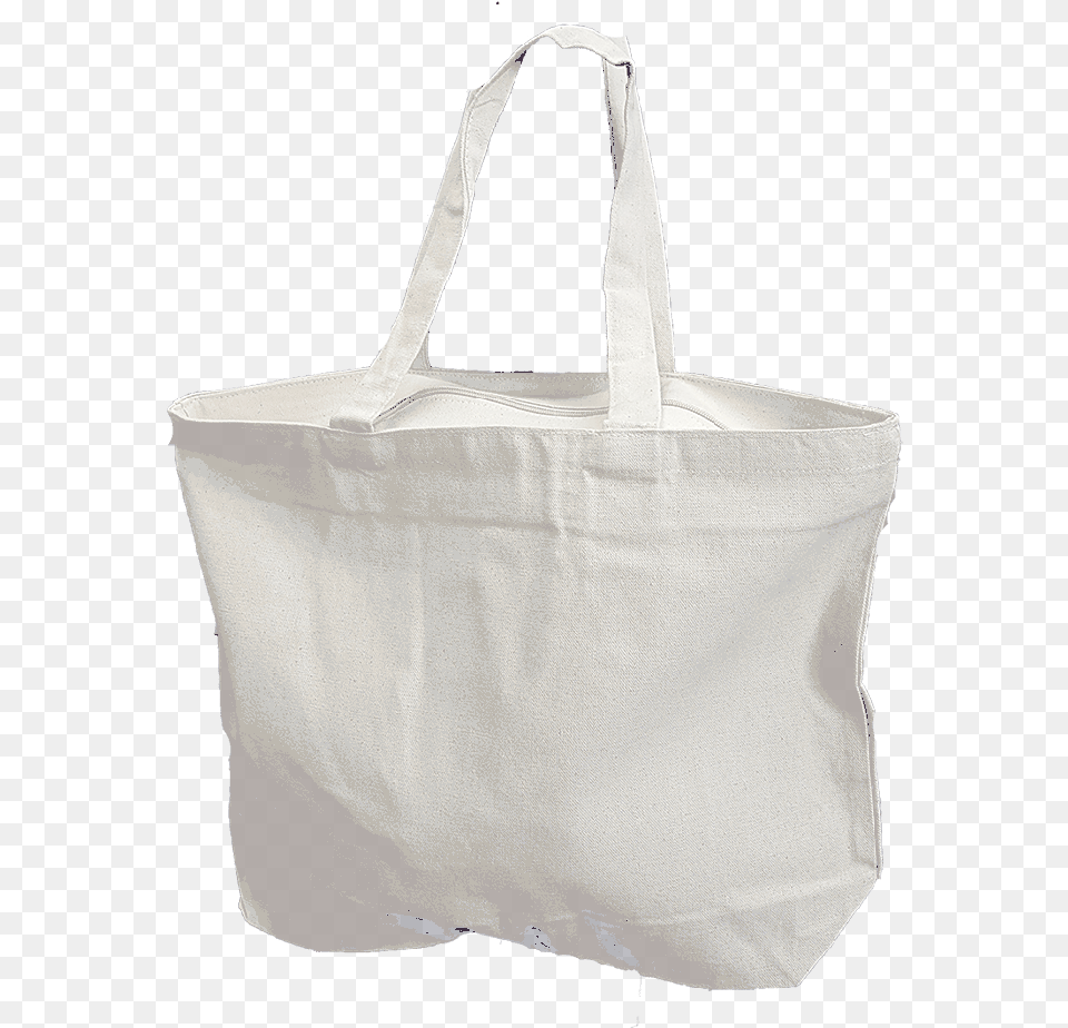 All Natural Canvas Zipper Tote Bag, Accessories, Handbag, Tote Bag Png