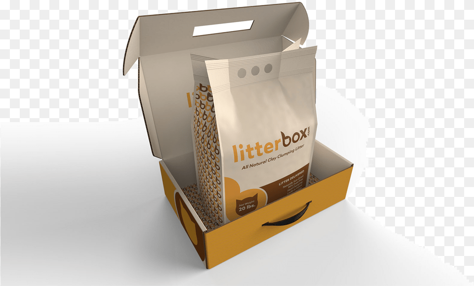 All Natural Cat Litter Paper Bag, Box, Cardboard, Carton, Package Png Image