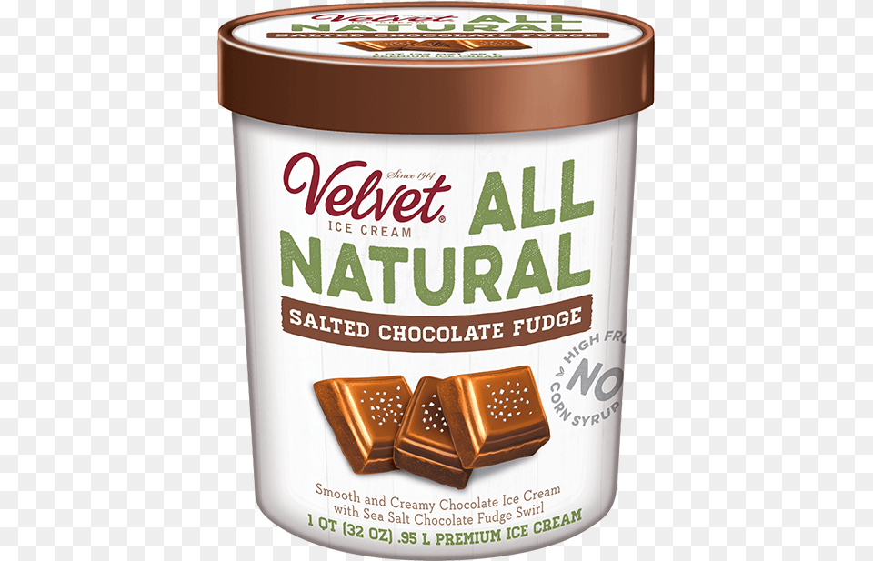 All Natural Salted Chocolate Velvet Ice Cream Moose Tracks 1 Pint, Dessert, Food, Bottle, Shaker Png Image