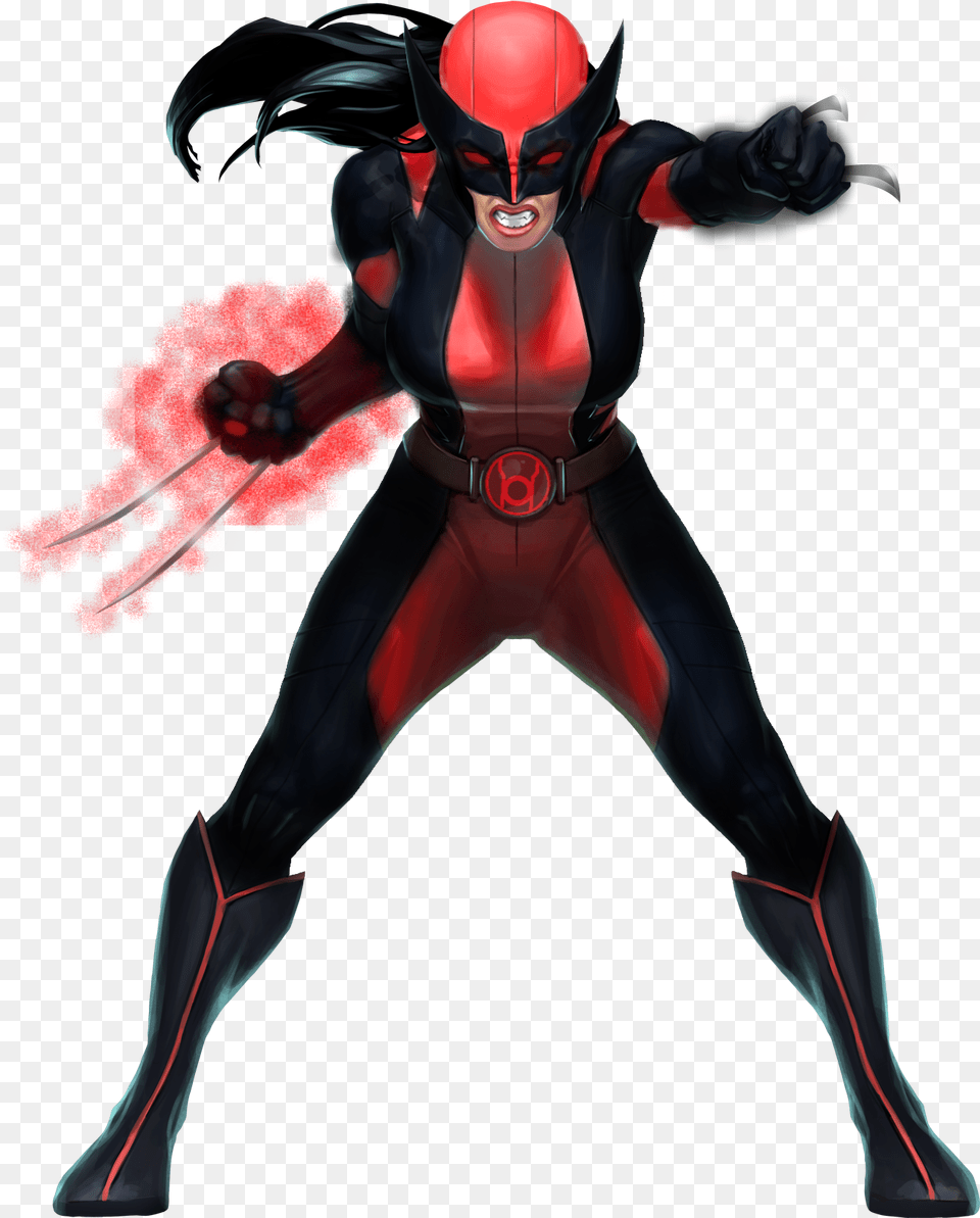 All New All Different Red Lantern Wolverine X 23 Marvel, Adult, Female, Person, Woman Free Transparent Png