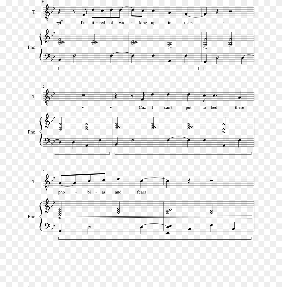 All Of Me Lyrics In Piano, Gray Free Png