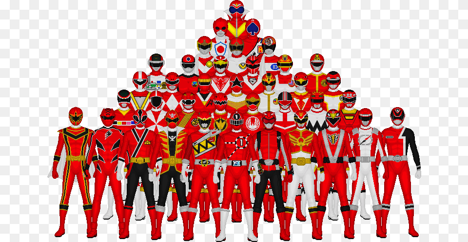 All Of Super Sentais Reds, People, Person, Adult, Female Free Png