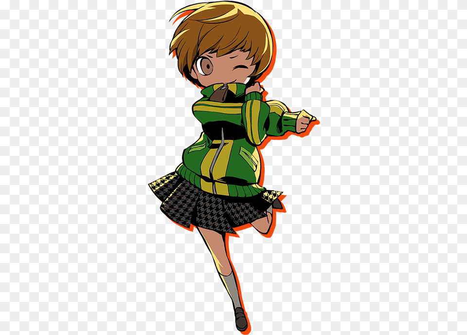 All Out Attack Generator Pq2 Persona Q2new Cinema Labyrinth Chie Satonaka All Out Attack, Book, Comics, Publication, Baby Png Image