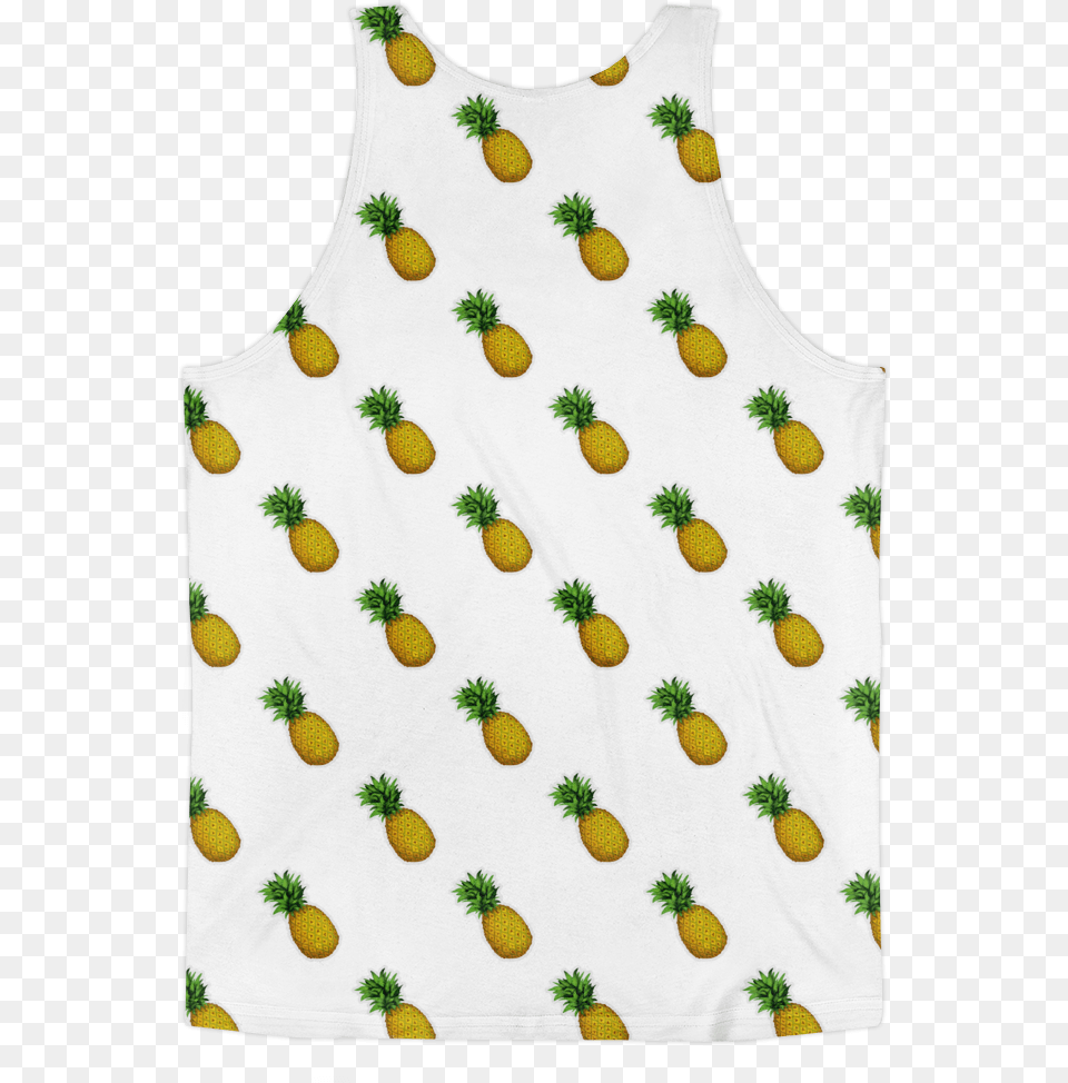 All Over Emoji Tank Top Active Tank, Food, Fruit, Pineapple, Plant Free Transparent Png