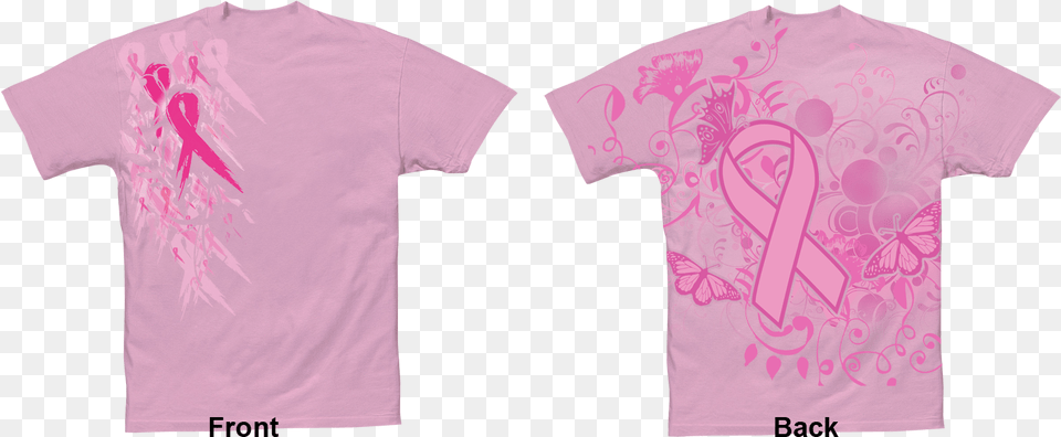 All Over Tee Shirts Breast Cancer Awareness Short Sleeve, Clothing, Shirt, T-shirt Free Transparent Png