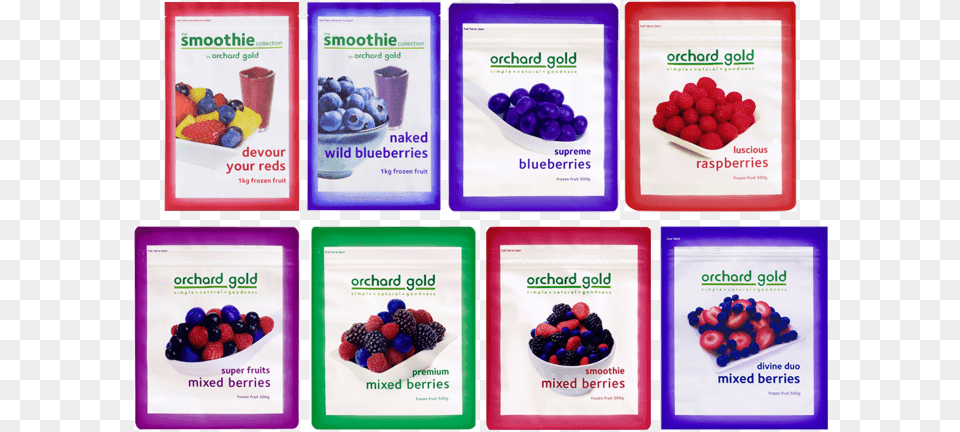 All Packages Orchard Gold Frozen Berries, Berry, Blueberry, Food, Fruit Free Png