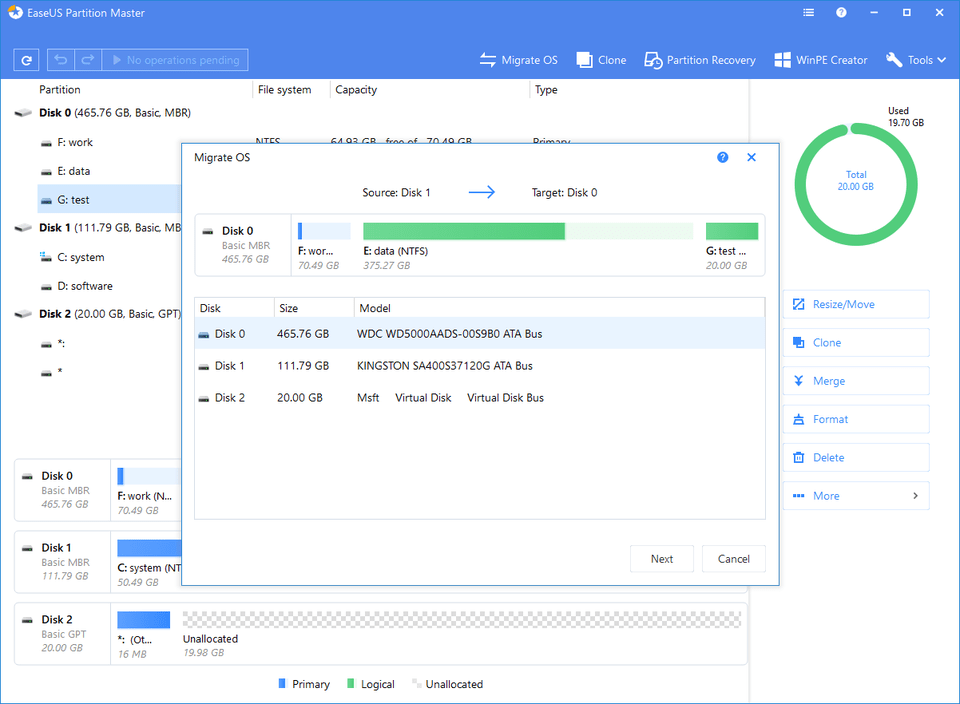 All Partitions On The Destination Drive Will Be Overwritten Easeus Partition Master, Text, Document, Invoice, Page Png