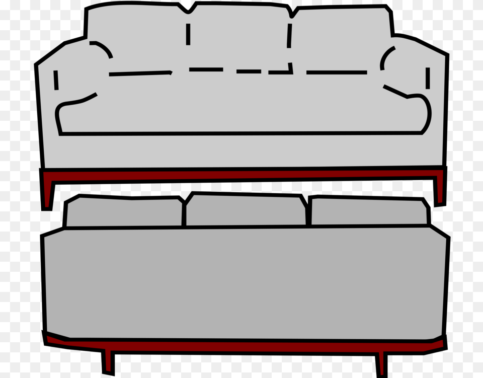 All Photo Clipart Back Of A Couch Drawing, Furniture Png Image