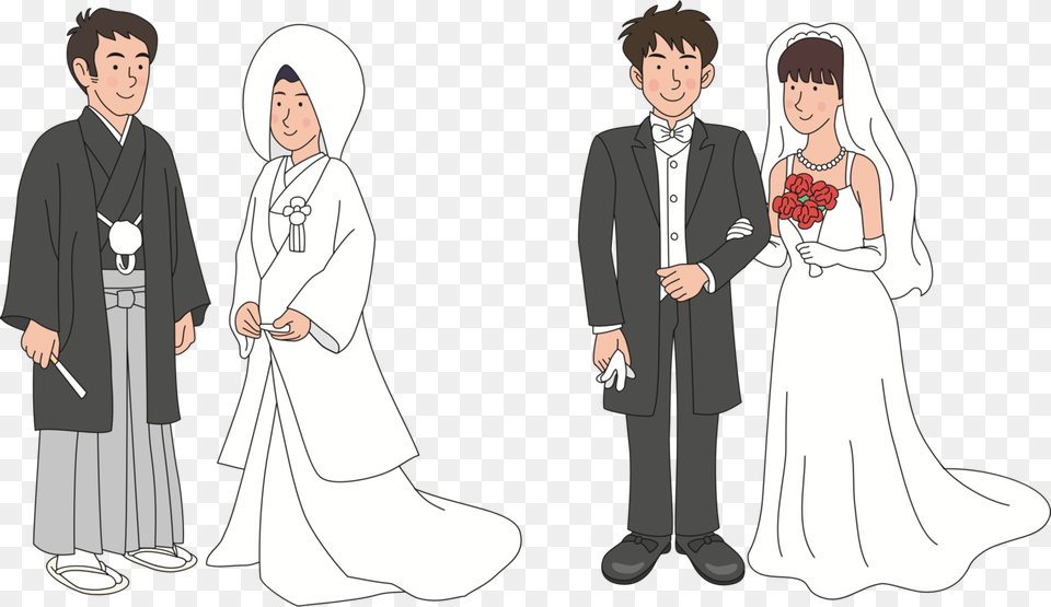 All Photo Clipart Japanese Wedding Clipart, Dress, Gown, Formal Wear, Clothing Free Png