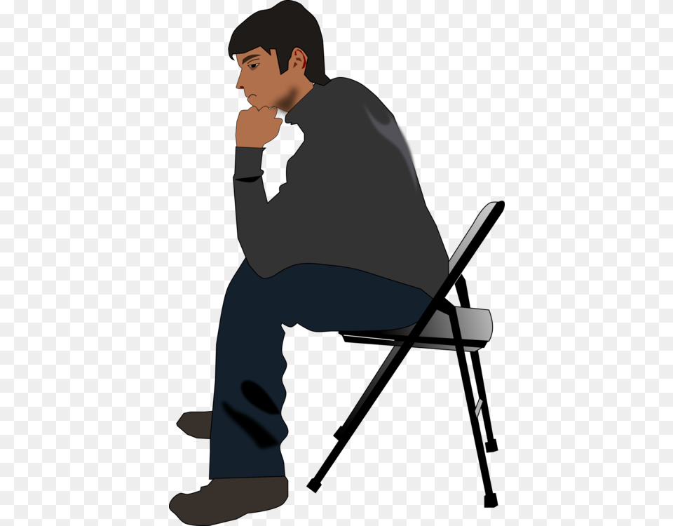 All Photo Clipart Person Sitting In Chair Clipart, Clothing, Pants, Man, Male Png