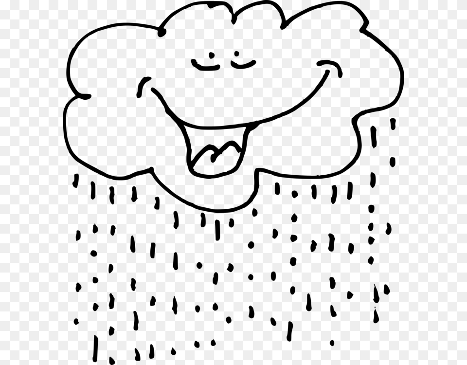 All Photo Clipart Rainy Cartoon Black And White, Gray Free Png Download
