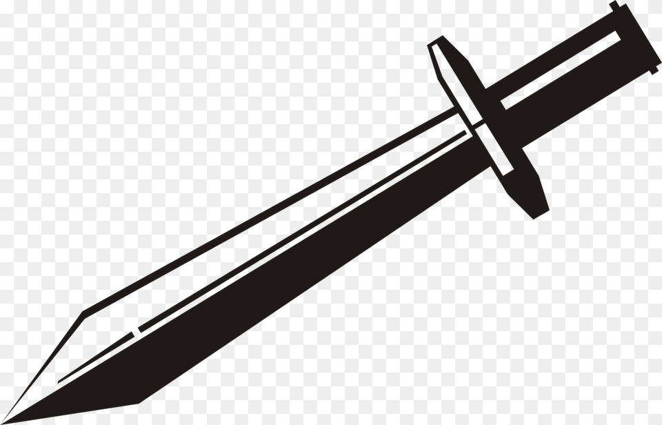 All Photo Clipart Sword Clipart Black And White, Weapon, Blade, Dagger, Knife Png