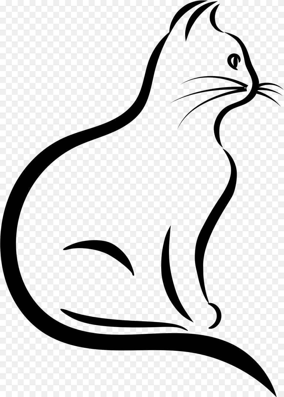 All Photo Clipart White Cat Silhouette, Gray Png Image