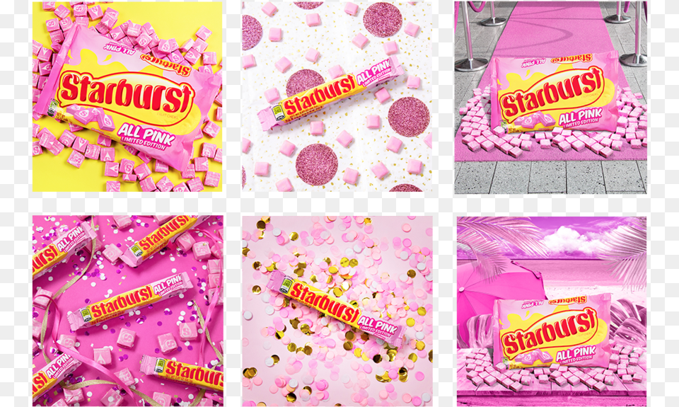 All Pink Starburst, Food, Sweets, Candy Png