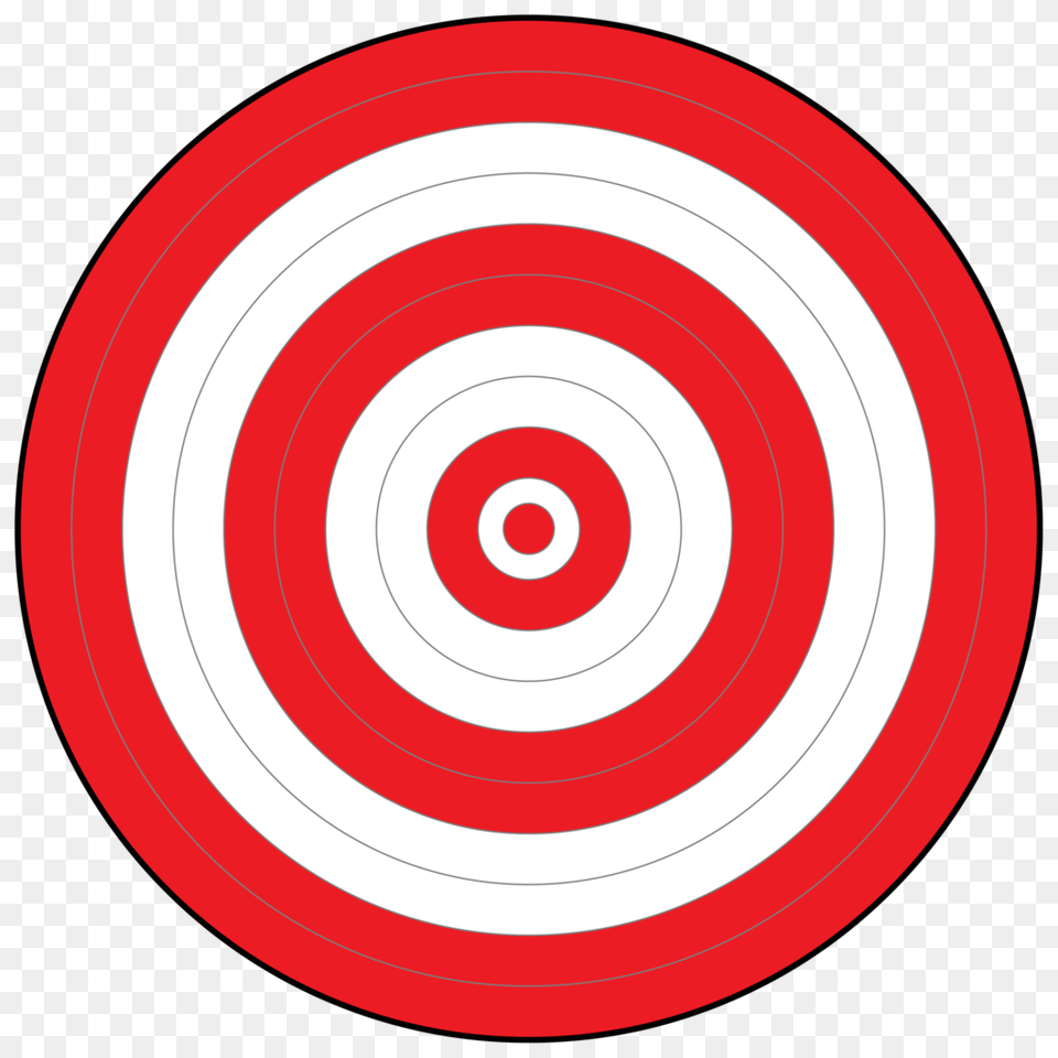 All Red Bullseye Target Easy Eye Outdoors, Weapon Png Image