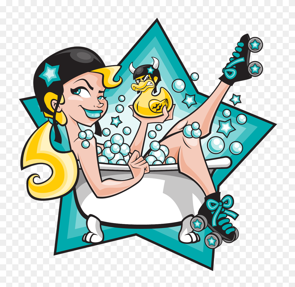 All Roller Derby Logos World Wide, Tub, Bathing, Face, Head Free Png Download