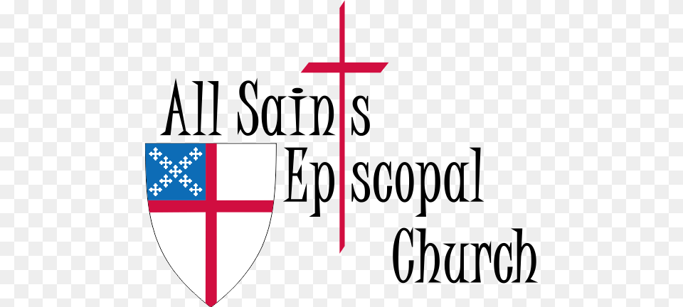 All Saints Episcopal Church Episcopal Church, Cross, Symbol, Armor, Shield Free Transparent Png