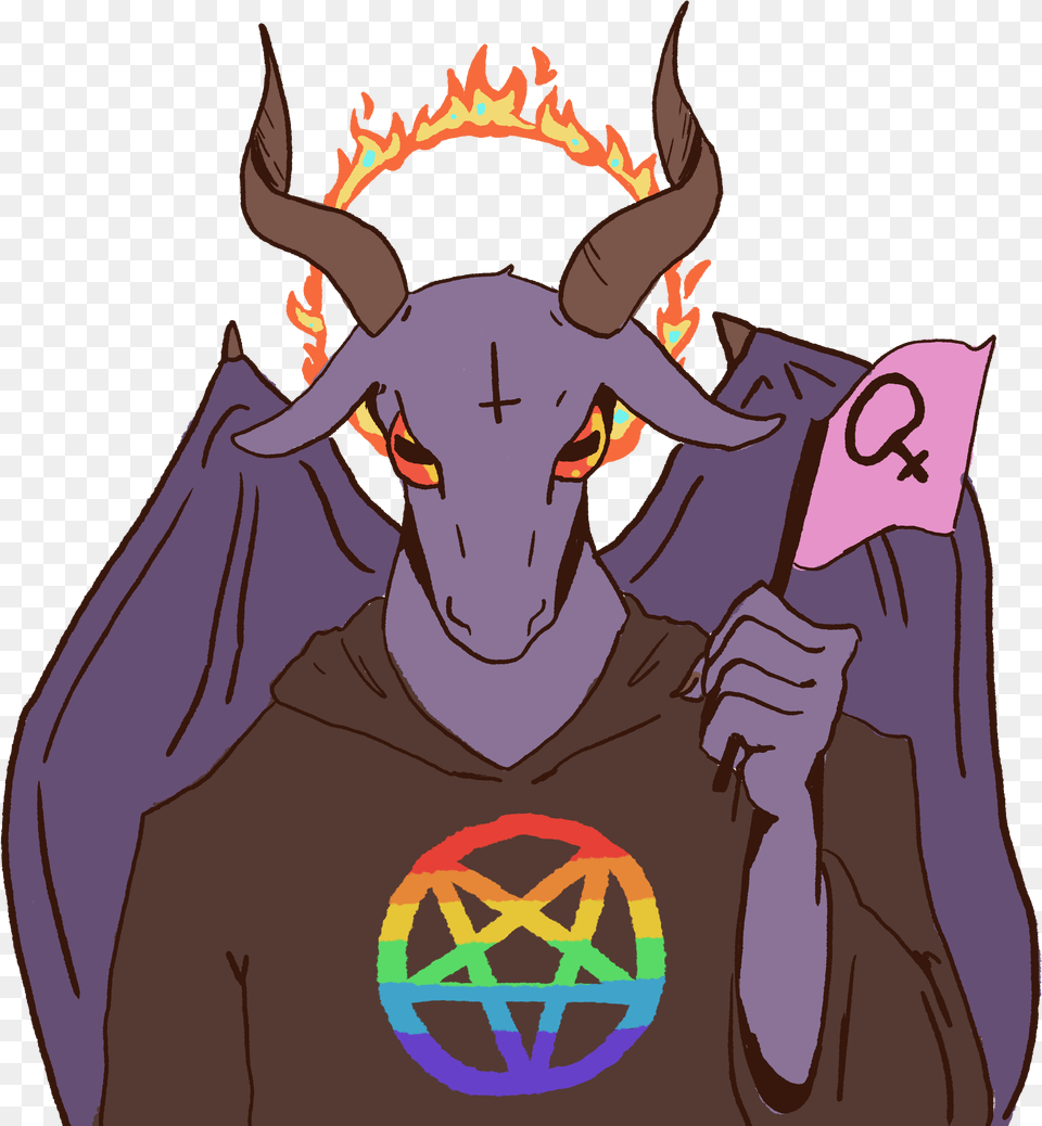 All Satanists Now Vanguard Cartoon, Adult, Male, Man, Person Png Image
