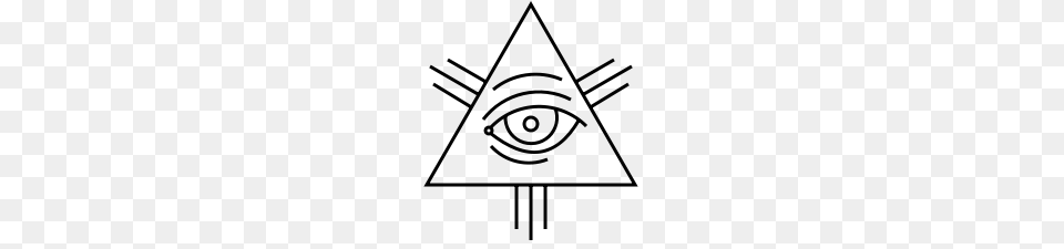 All Seeing Eye, Gray Free Png Download