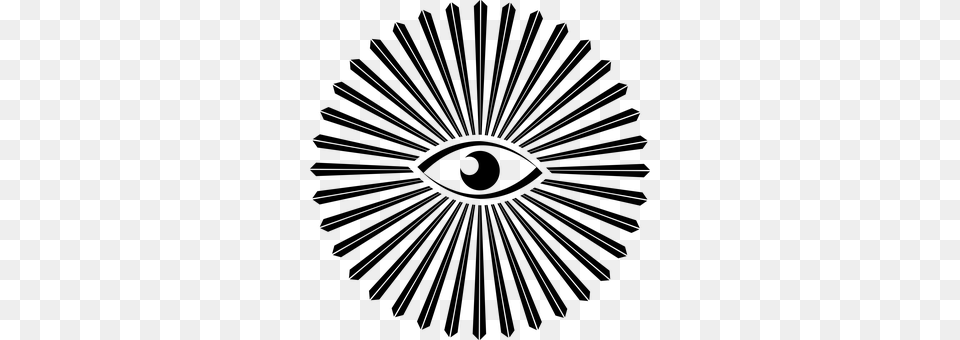 All Seeing Eye Gray Png Image