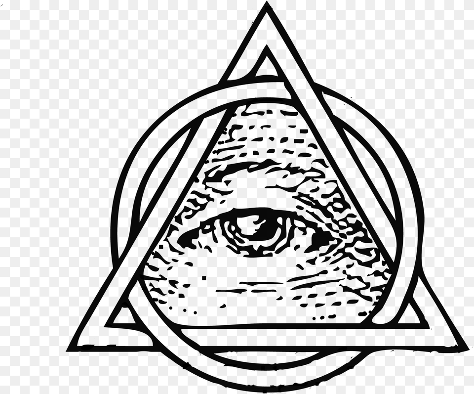 All Seeing Eye Transparent All Seeing Eye, Gray Png Image