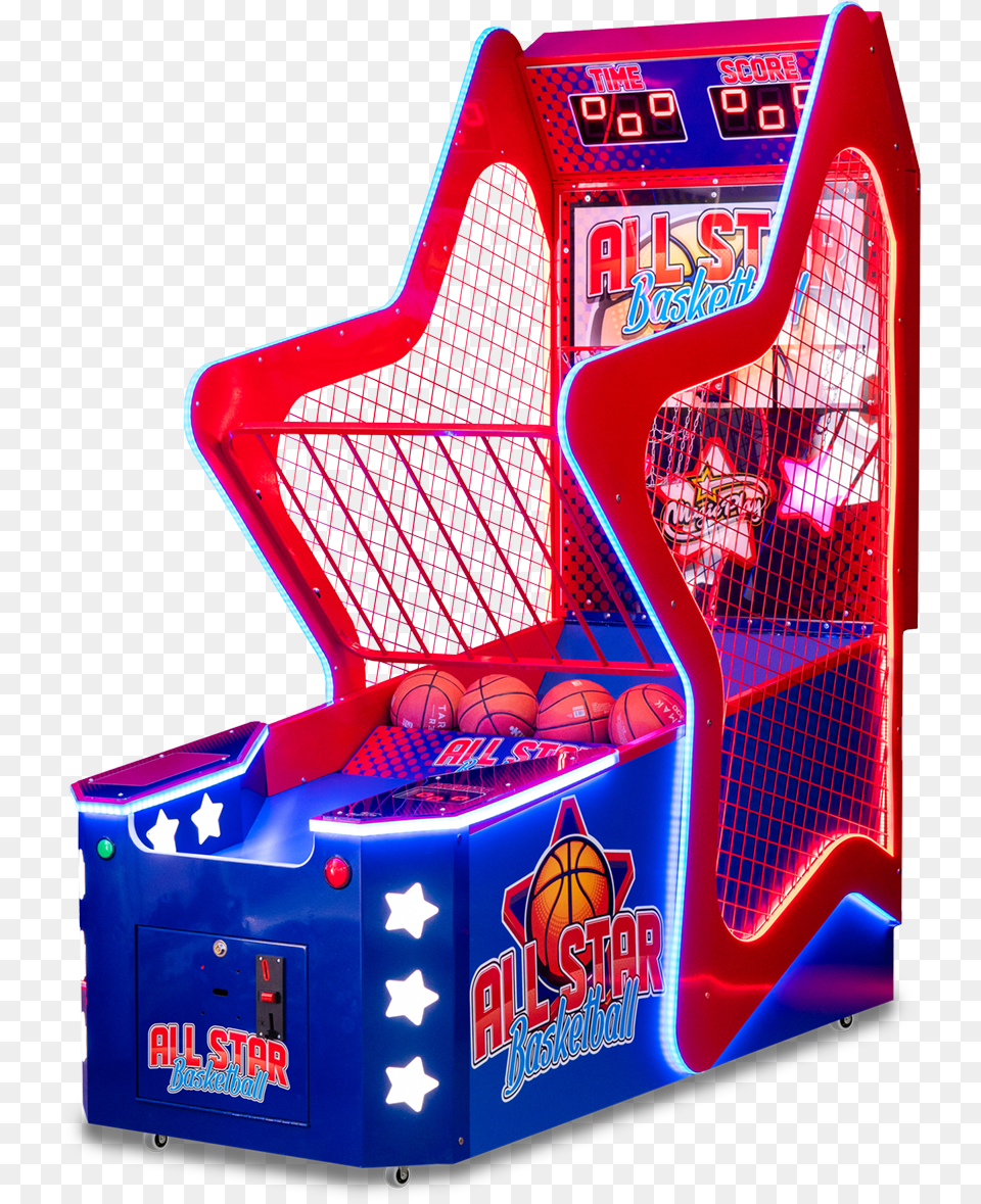 All Star Basketball Toy, Arcade Game Machine, Game, Sport, Basketball (ball) Png Image