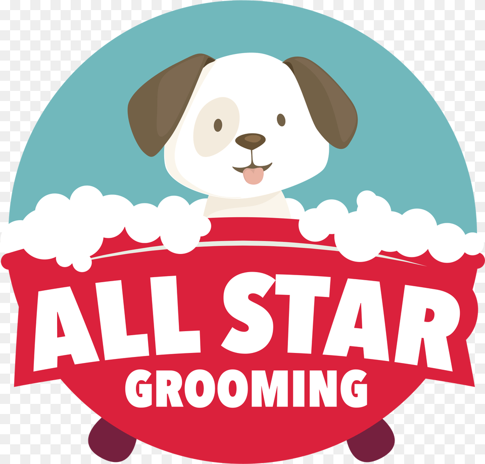 All Star Grooming Cartoon, Logo, People, Person, Cream Free Png Download