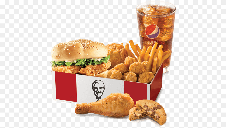 All Stars Box Meal Kfc, Lunch, Burger, Food, Fried Chicken Free Png Download