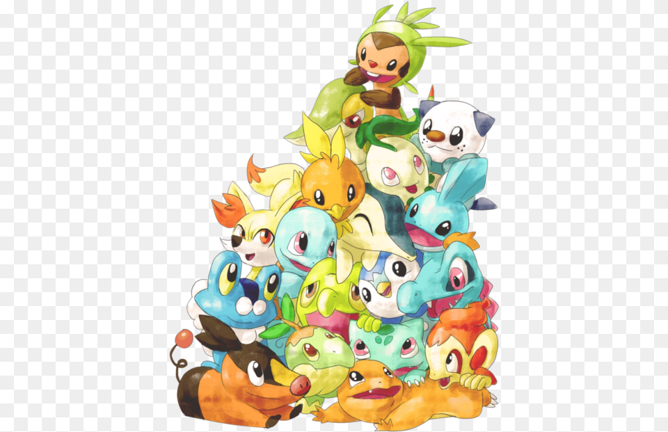 All Starters Pokemon, Art, Graphics, Face, Head Free Transparent Png